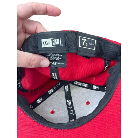 New Era Cincinnati Reds Fitted Hat MLB Authentic Diamond Era Official Cap 7.5 - Picture 4 of 6